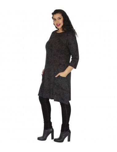 robe-grande-taille-poches-noires 2
