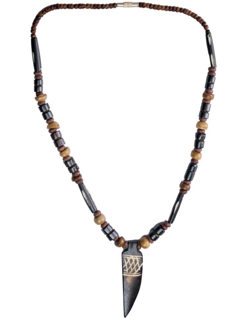 collana-hippie-uomo-donna-etnico-boho-marrone