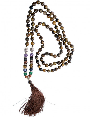 mala-tibetano-collana-indù-occhio di tigre