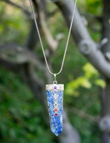 lapislazuli-7-chakras-pendentif-femme-bijoux-faits main 2