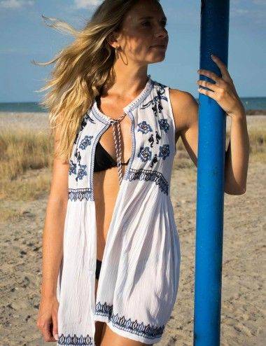T-shirt-boho-chic-plage-franges