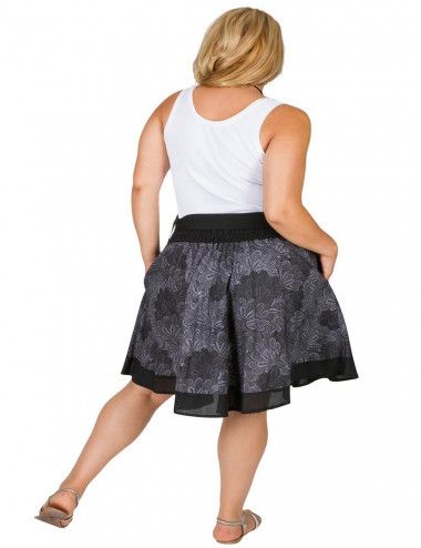 falda-tallas-grandes-negra-gris-verano 2