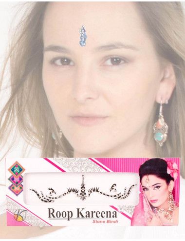Tika-Augenbrauen-Schwarz-Silber-Bindi-Tanz-Trivia