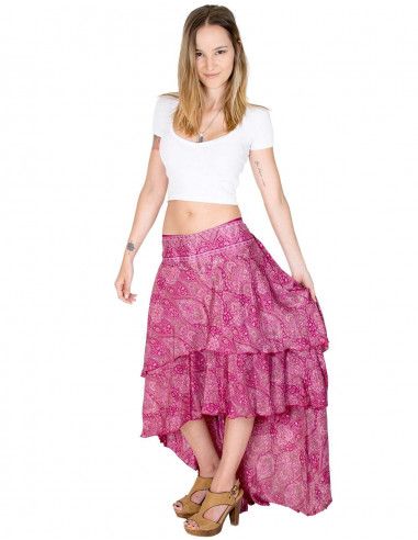 skirt-boho-style-long-pink