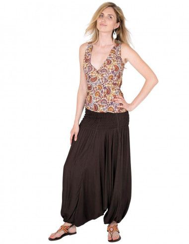 Seidenhemd-Sommer-Frau-Hippie-Stil