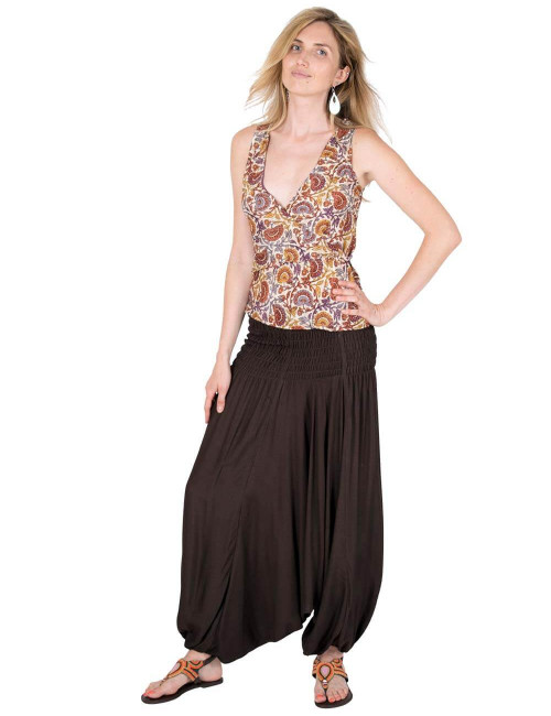 Seidenhemd-Sommer-Frau-Hippie-Stil