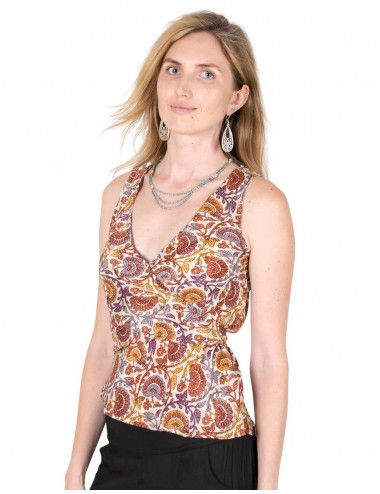 Seidenhemd-Sommer-Frau-Mode-Hippie