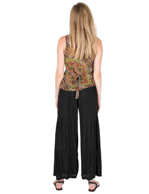 T-Shirt-gedruckt-Sommer-Frau-Boho-Stil