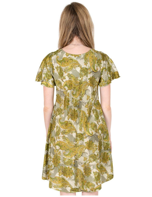 summer-green-casual dress