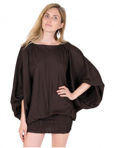 Abito-tuta-saruel-abito-tuta-marrone-cioccolato