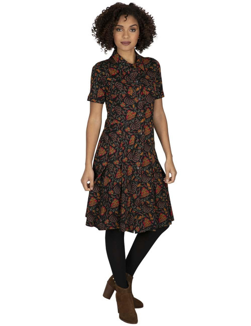 dress - neck - shirt - autumn - woman - hippie - chic