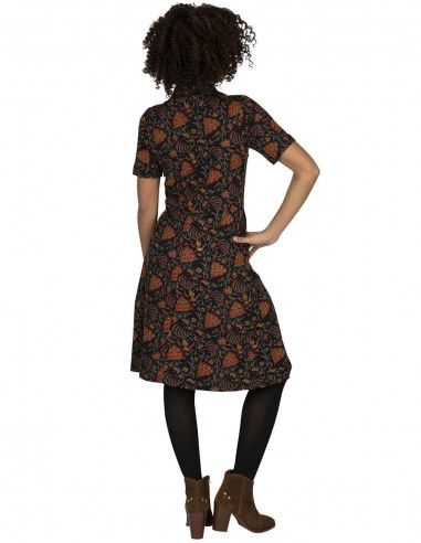 Kleid-Herbst-Frau-Hippie-Chic