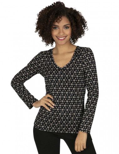 camiseta-otoño-blanca-y-negra-boho-style