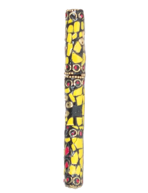 caneta-artesão-étnica-amarela-recarregável