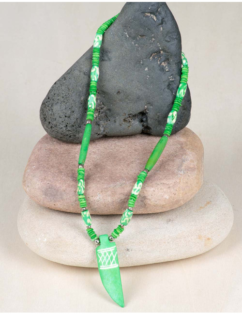 necklace-bone-green-unisex-hippie-playa