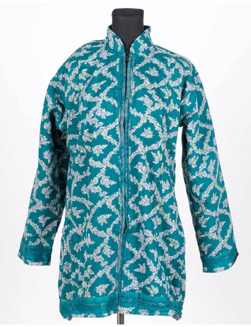 longa-seda-jaqueta-inverno-hippie-celeste-modelo A-XL