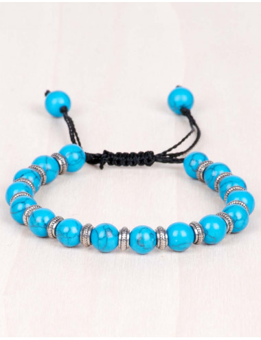 bracciale-pietra-minerale-turchese-regolabile 2