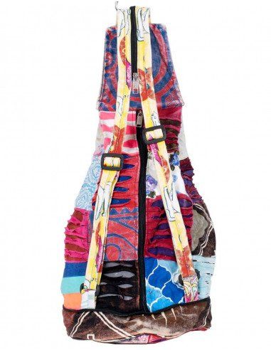 sac à dos-boho-patchwork-dessins-femme