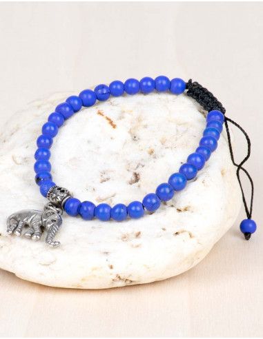 blaues Armband mit verstellbarem Charm-Hippie-Unisex