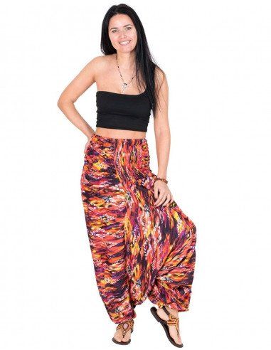 pantalon-saruel-imprimé-rouge-femme-hippie