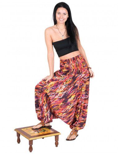 afghanische-hose-red-print-frau-hippie