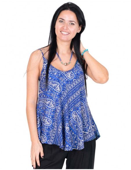 Wide Printed Top