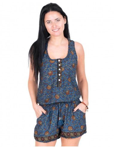 Gedruckte Latzhose