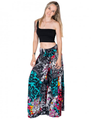 Mid-rise skirt trousers
