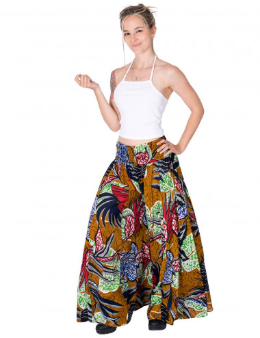 Paisley Print Skirt Pants 2