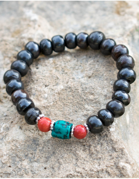 Pulseira de osso hippie