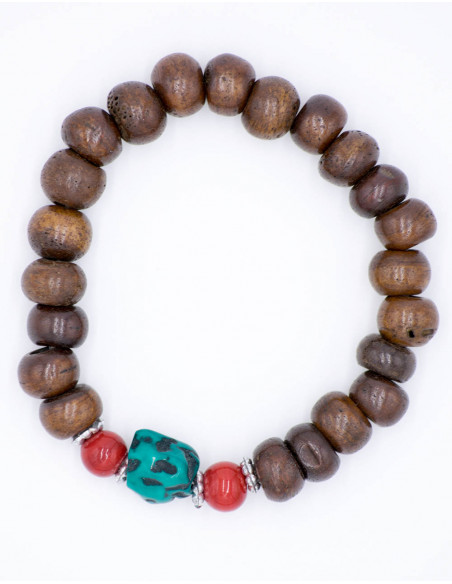 pulsera-hueso-marron-ajustable-unisex