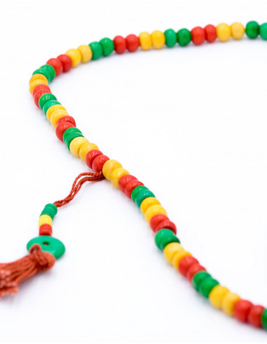 Colorful Buddhist rosary