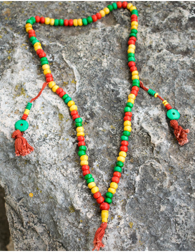 Chapelet bouddhiste coloré