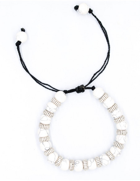 White Howlite bracelet