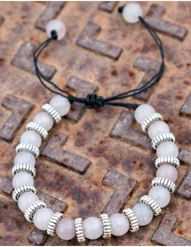 Rose Quartz Gem Bracelet