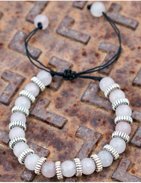 Rose Quartz Gem Bracelet