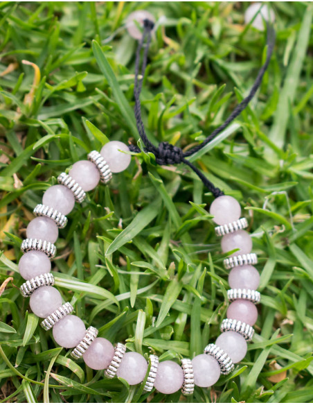 Bracelet Gemme Quartz Rose
