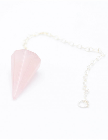 Pendule Minérale Quartz Rose