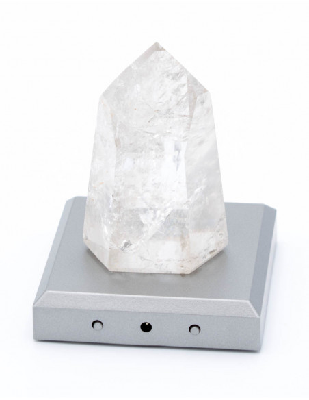Crystal Quartz Obelisk on Led light