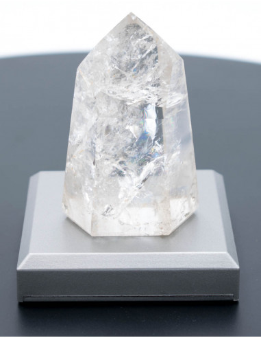 Crystal Quartz Obelisk on Led light