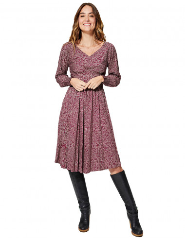 Robe décontractée violette 2