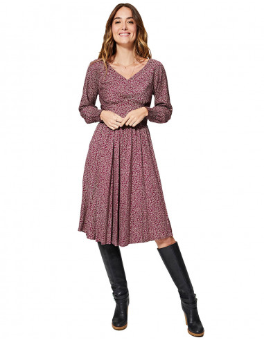Lila Freizeitkleid