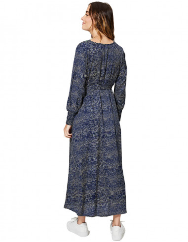Wickelkleid mit langen Ärmeln