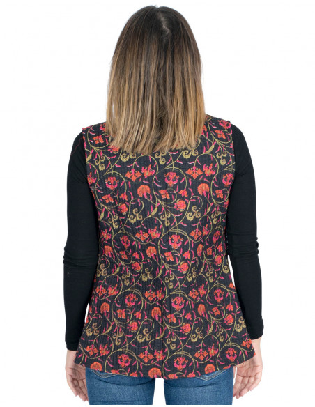 Gilet con doppia stampa