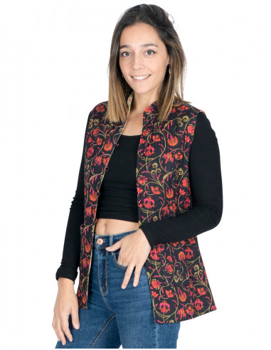Gilet à double imprimé