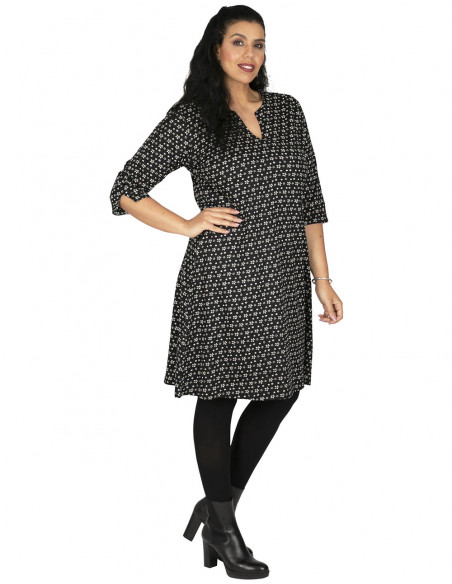 Printed midi dress