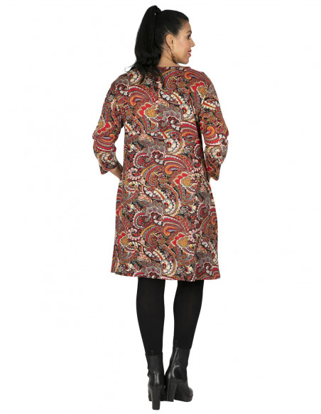 XXL Mehrfarbiges Kleid