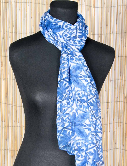 Sciarpa-rettangolare-in chiffon-stampe-uniche