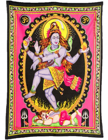 God Shiva Cotton Tapestry