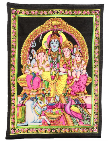 Hindu-Götter-Familienteppich